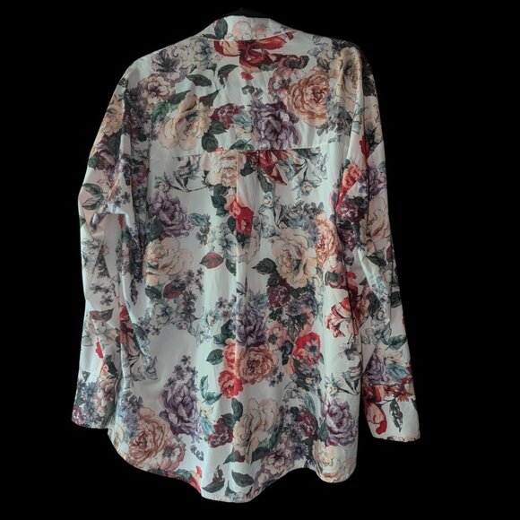Feminine Floral Collared Blouse - Lightly Worn Only Twice - Picture 2 of 2
